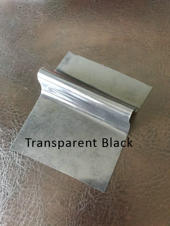 Transparent svart