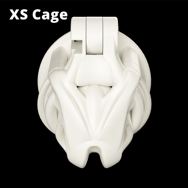 Vit Xscage-med 4 storlekar ringar