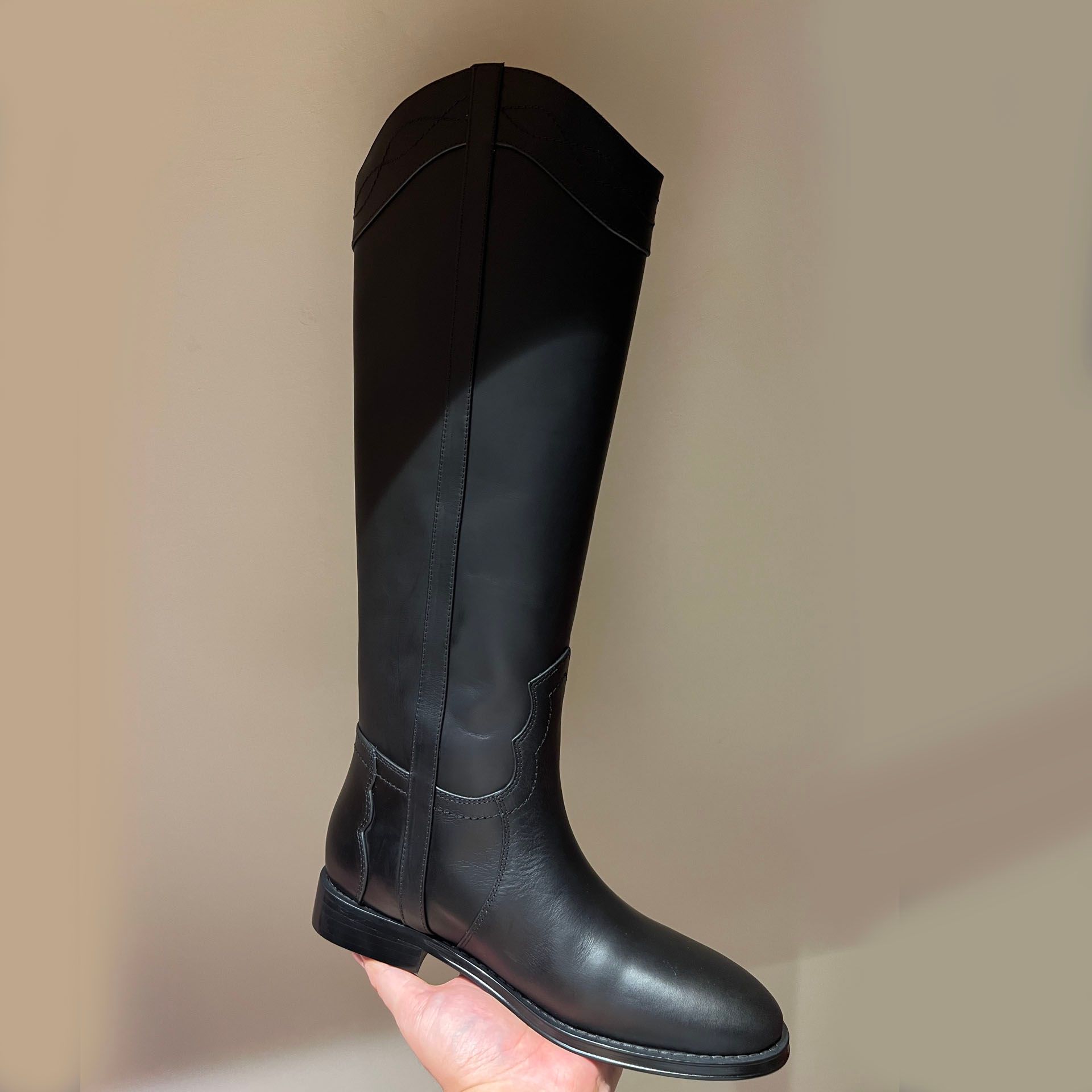 Black Knie Boots