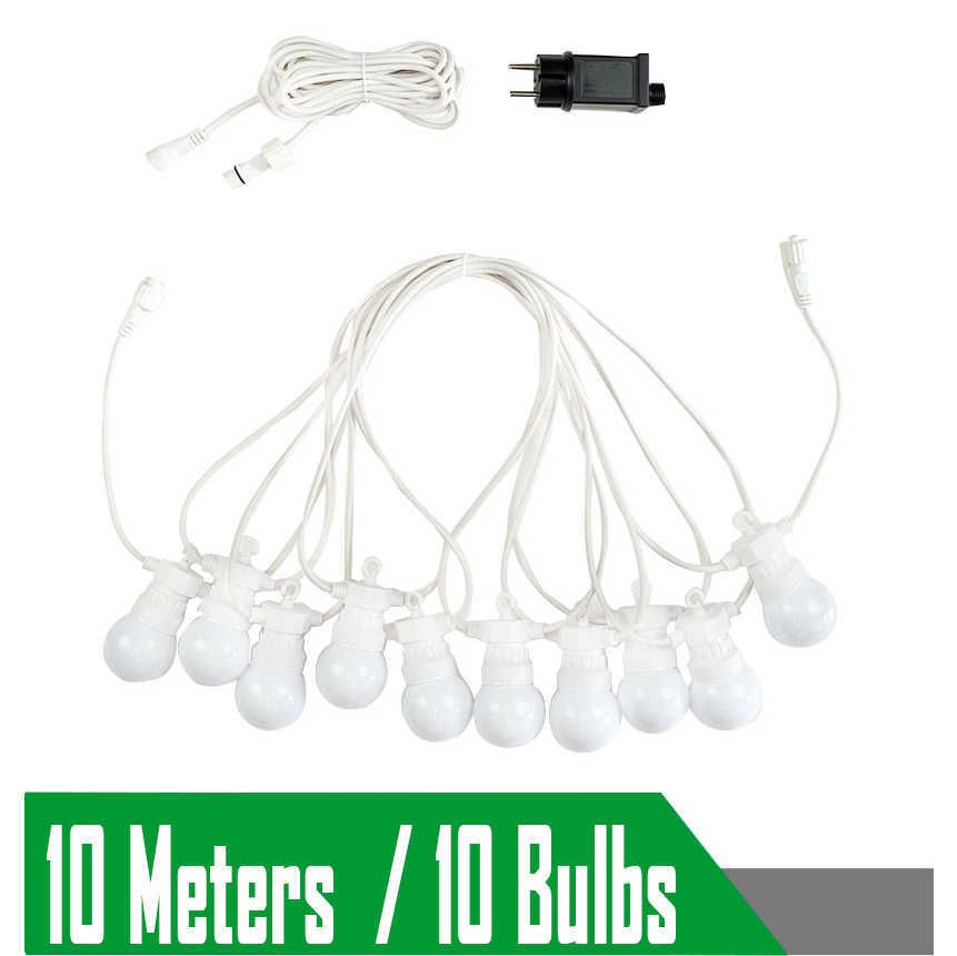 10meters 10bulbs.