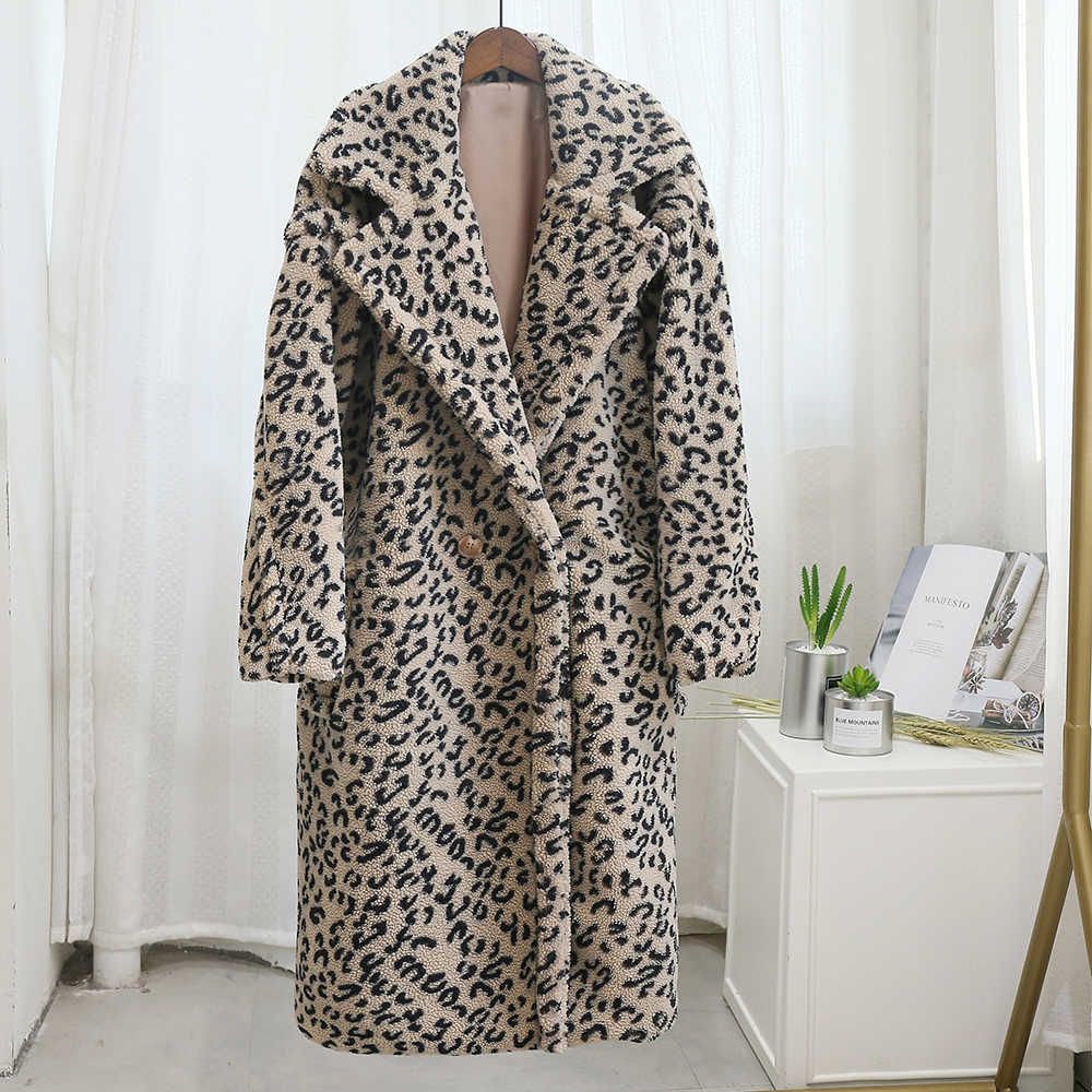 beige leopard coat