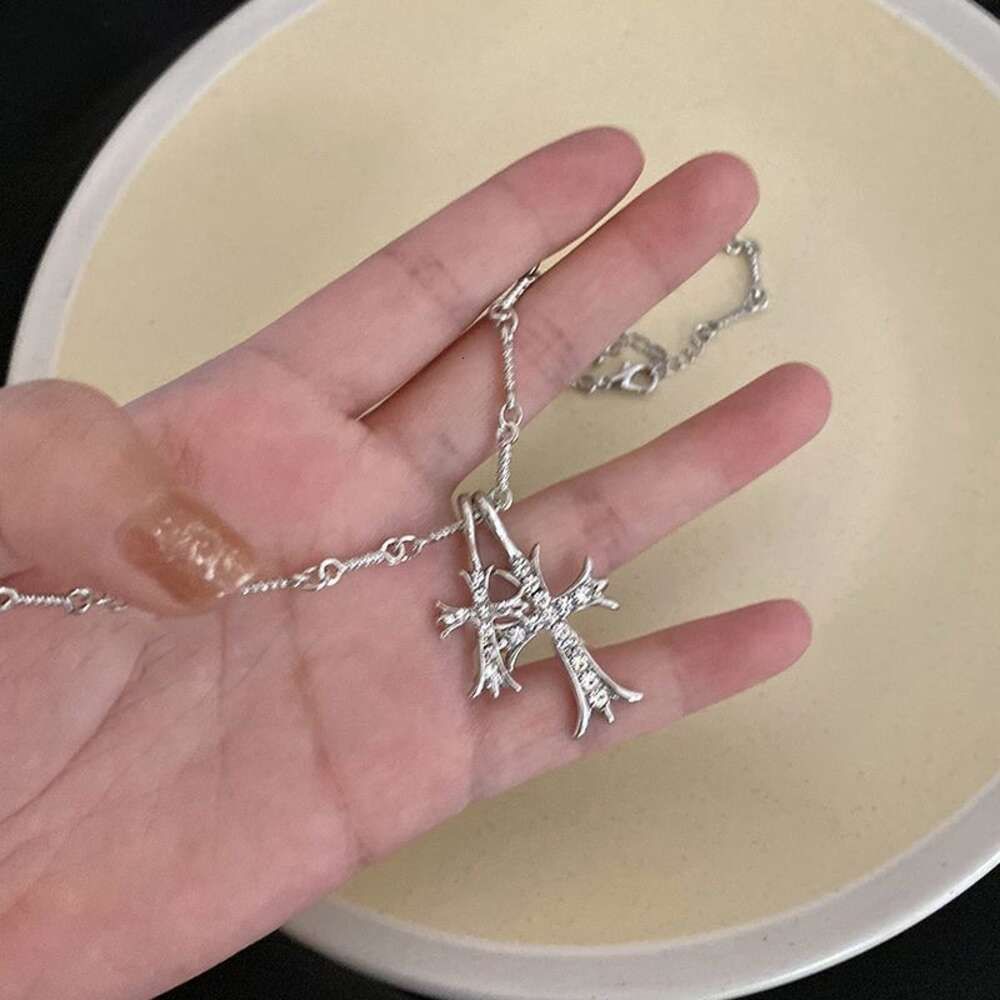 Double Cross Necklace