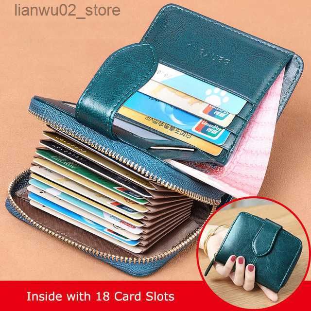 Blauwe kaart portemonnee