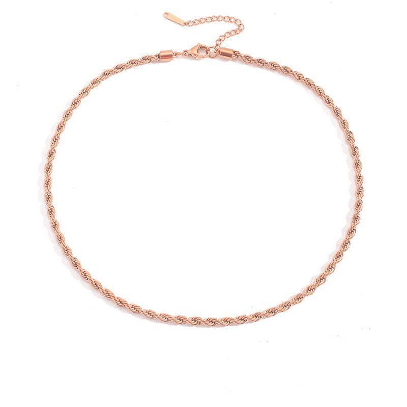 4MM Rose Gold 47CM