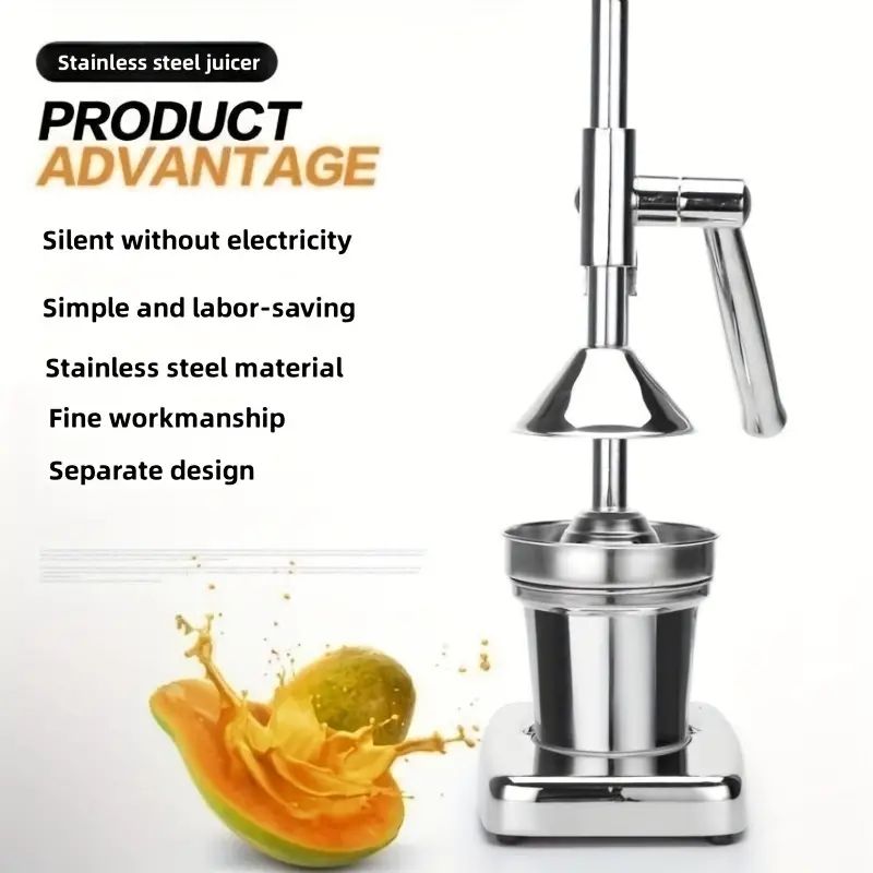 Buy Press Stainless Steel Fruit Juicer Handheld Vegetable Fruit Orange  Juice Maker Blender Juice Making Cup Kitchen Gadgets