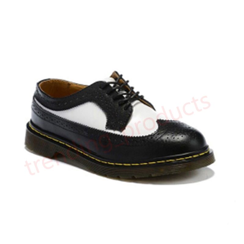 #7 Low 3989 Smooth Leather Brogue White