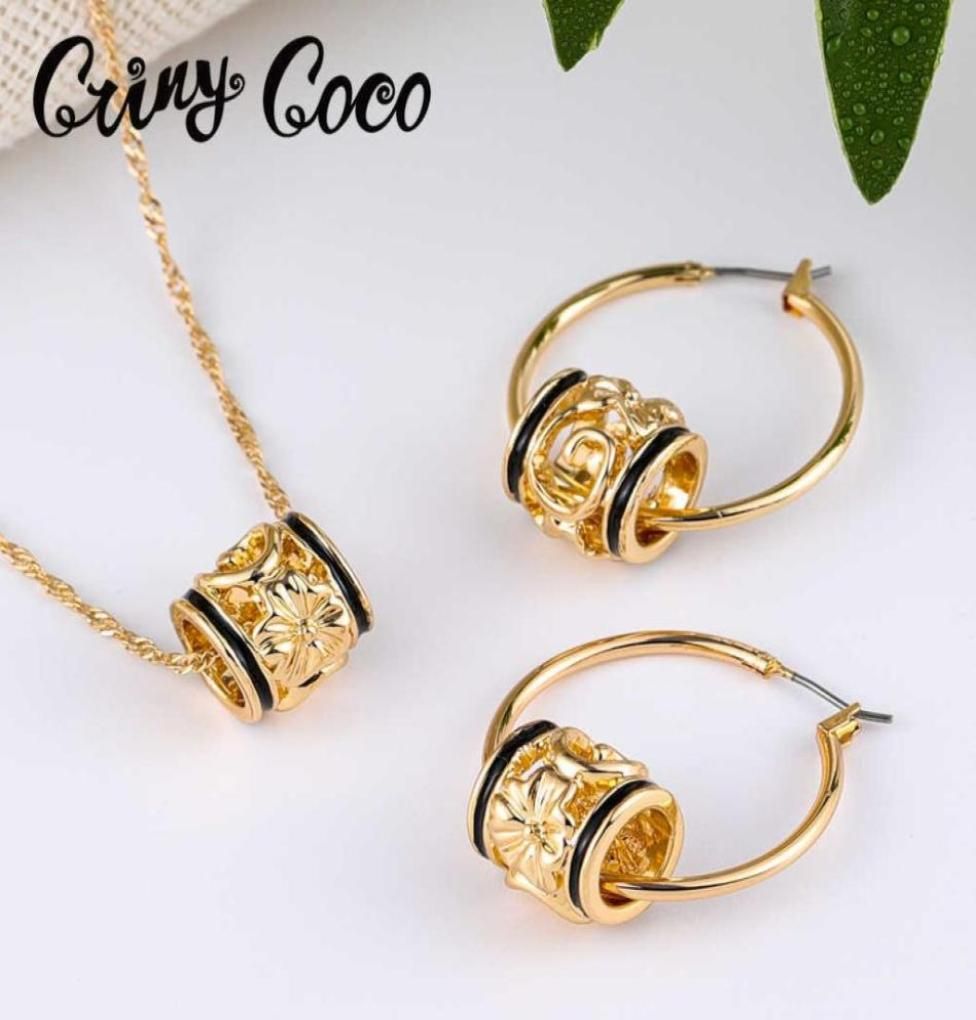 Jewelry Sets Luxury Designer Bracelet Cring Coco Hawaiian Polynesian  Plumeria Necklace Set Fashion Gold Filled Pendant Hoop Earrin9434156 From  52,3 €