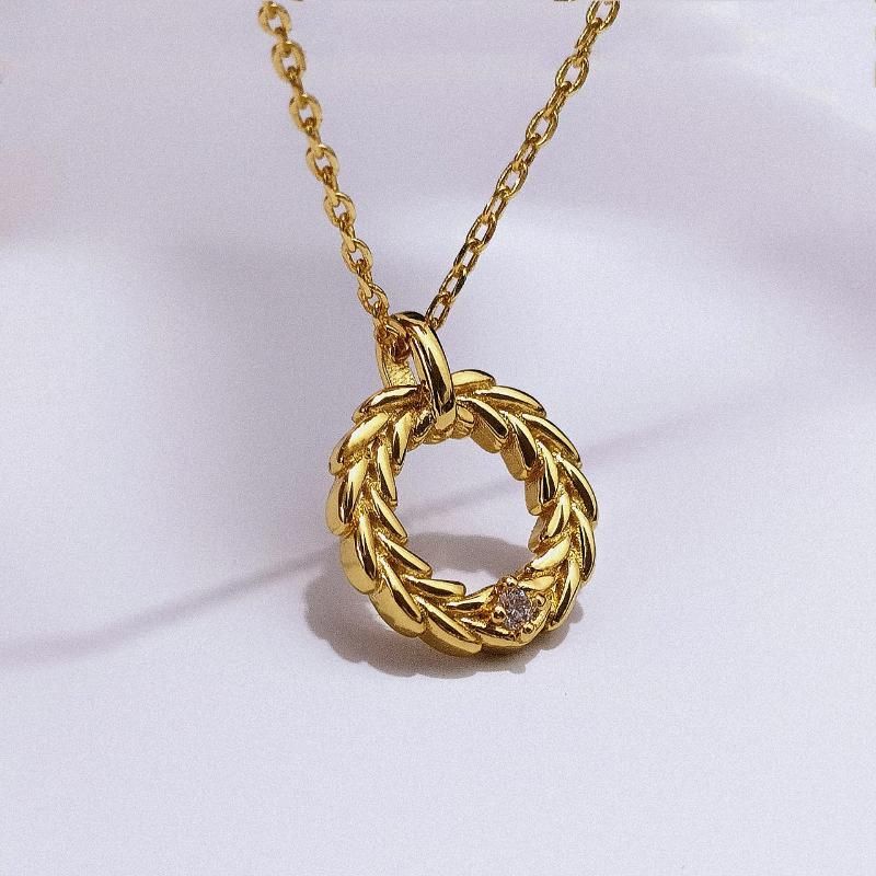 Guld halsband 45cm