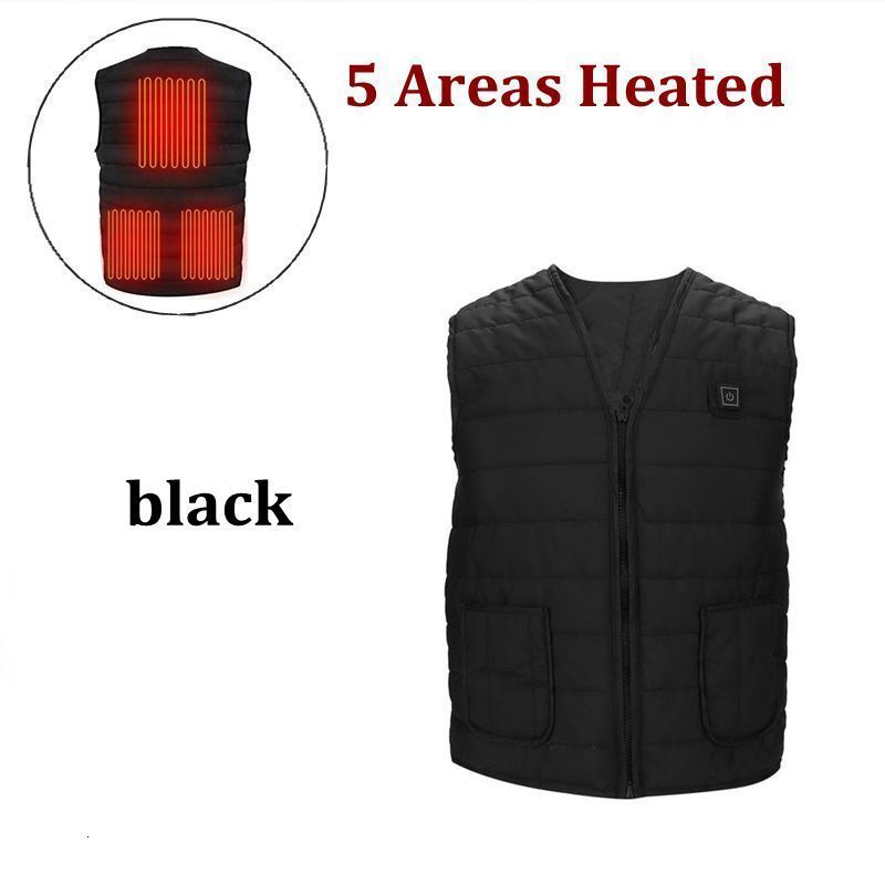 5 areas heated black