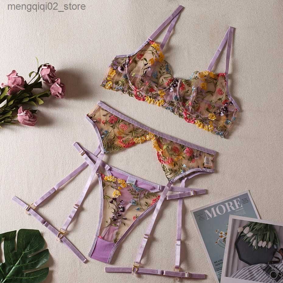 purple bra sets