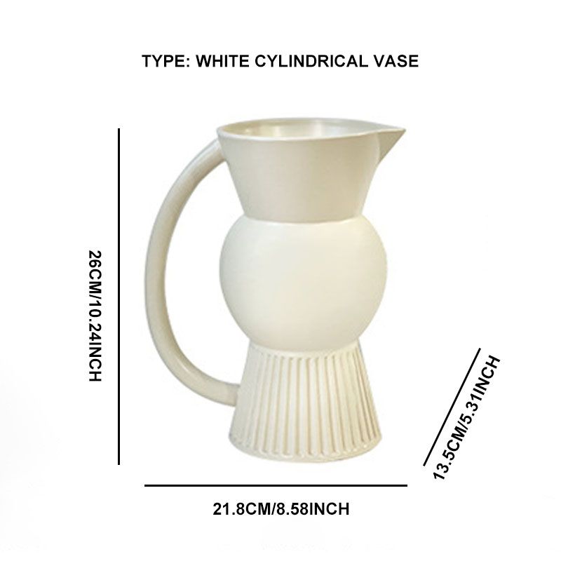 vaso de cilindro branco