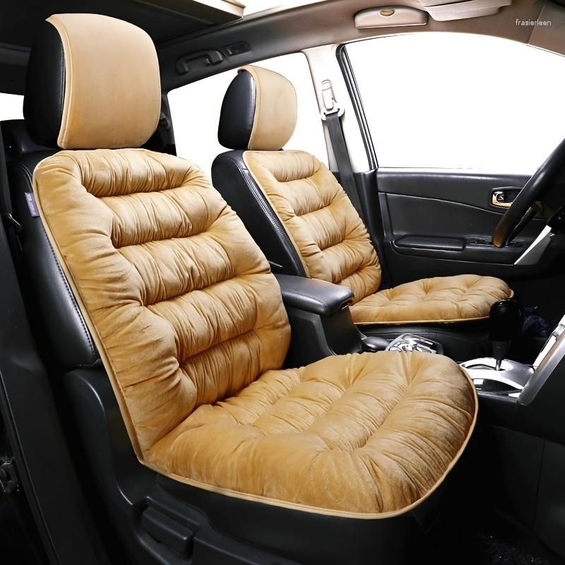 1pc Plush Car Seat Cushion