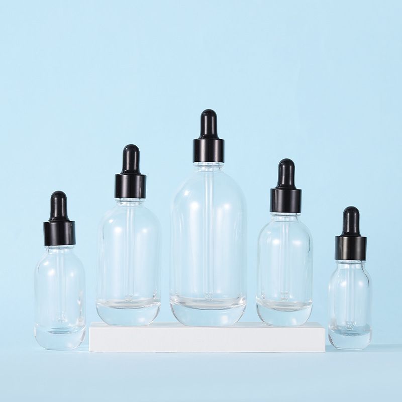 10ml Clear bottle+black cap