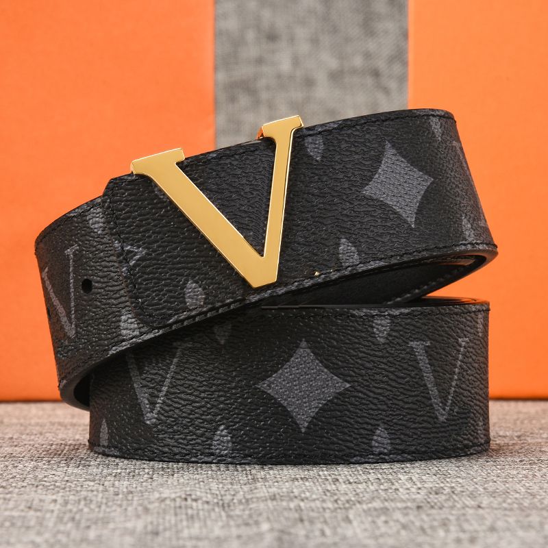 Louis Vuitton Genuine Leather Belt For Women And Men Designer Big
