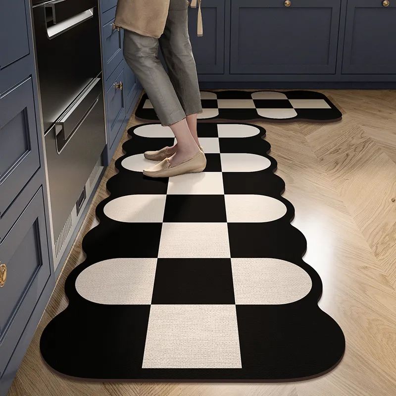 Super Absorbent Kitchen Floor Mat Diatom Mud Pad Anti-Slip Long Strip Carpet