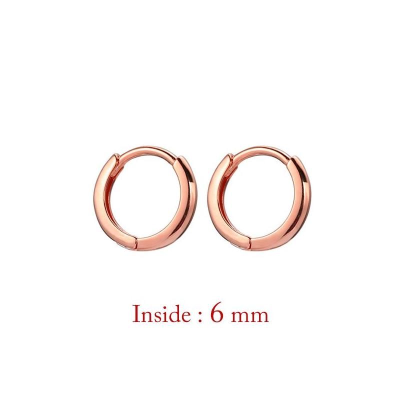 Rose goud 6 mm