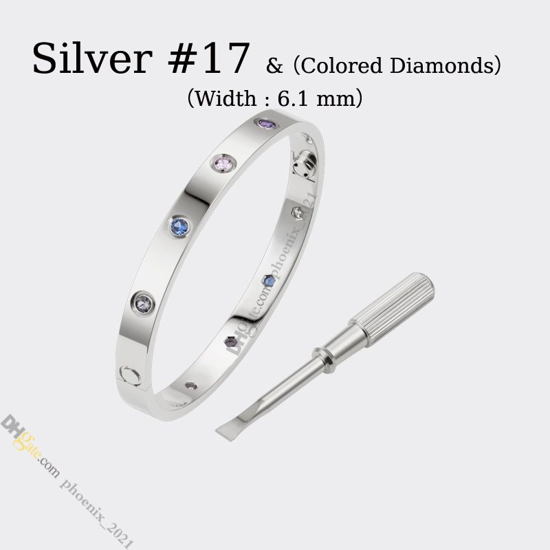 Silver n ° 17 (diamants colorés)