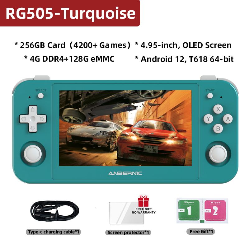 RG505-Turquoise 256Gのみのゲームコンソール