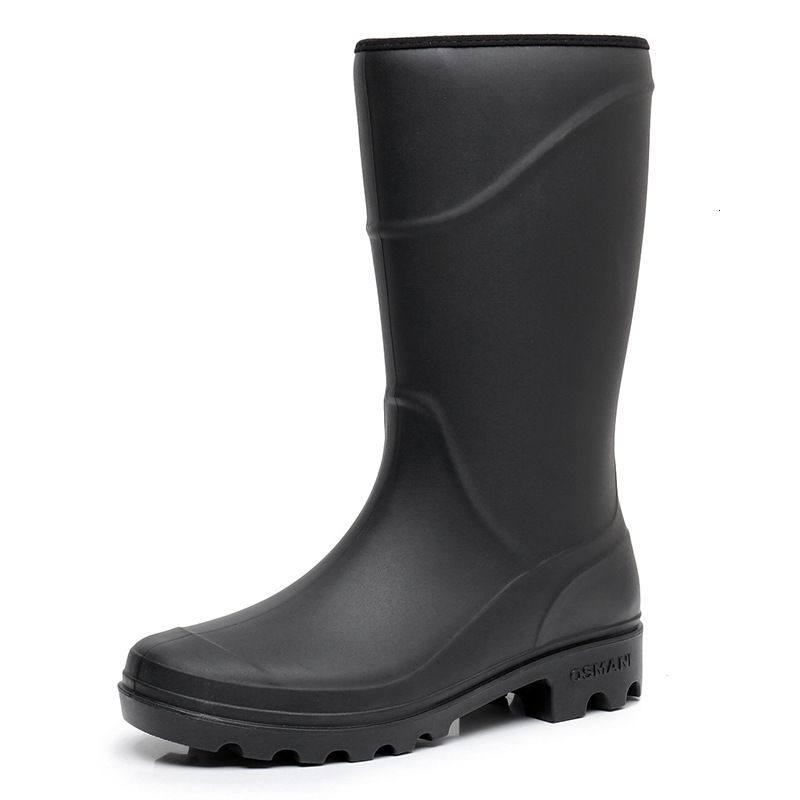 black mid boots