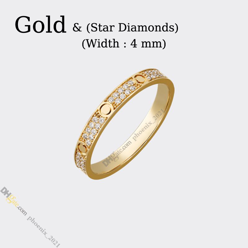 Guld (4mm) -stjärna diamant