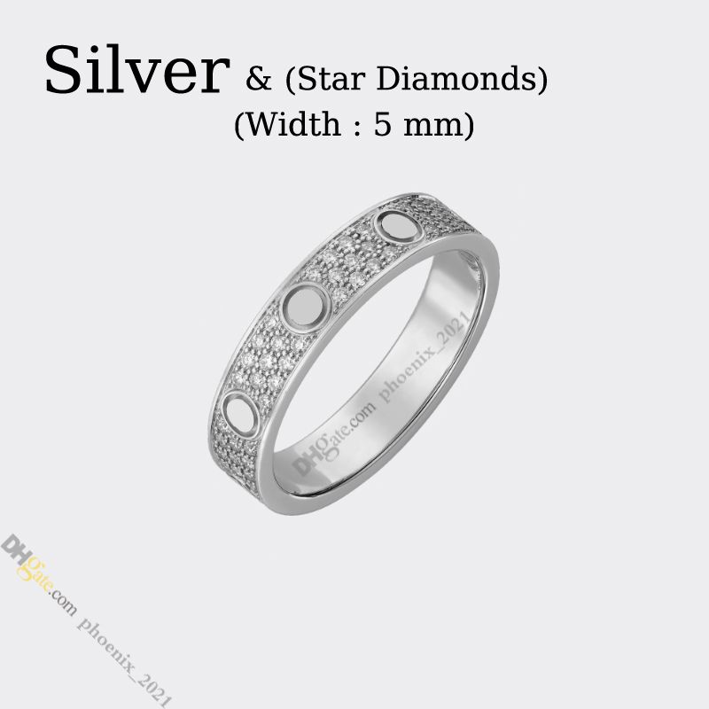 Srebrny (5 mm) -Star Diamond