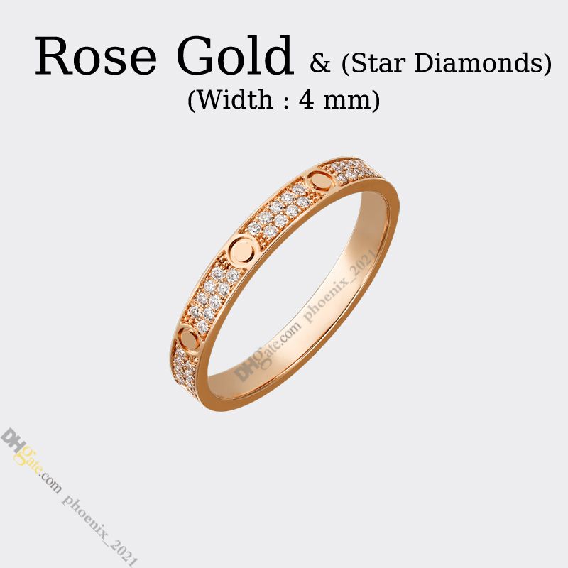 Or rose (4 mm) - Diamant étoilé