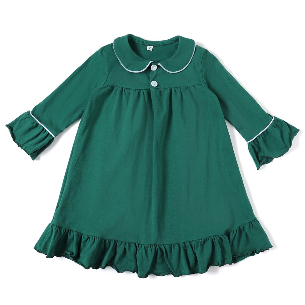 vestido de algodão verde