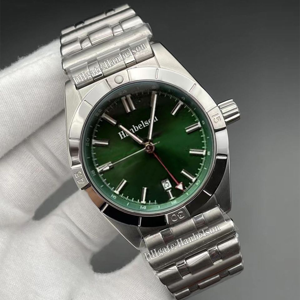 Green dial steel strap