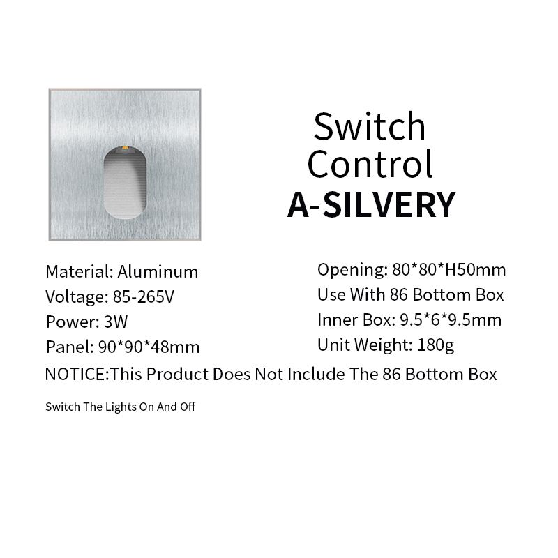 3W Warm White (3000K) S-A-Silvery