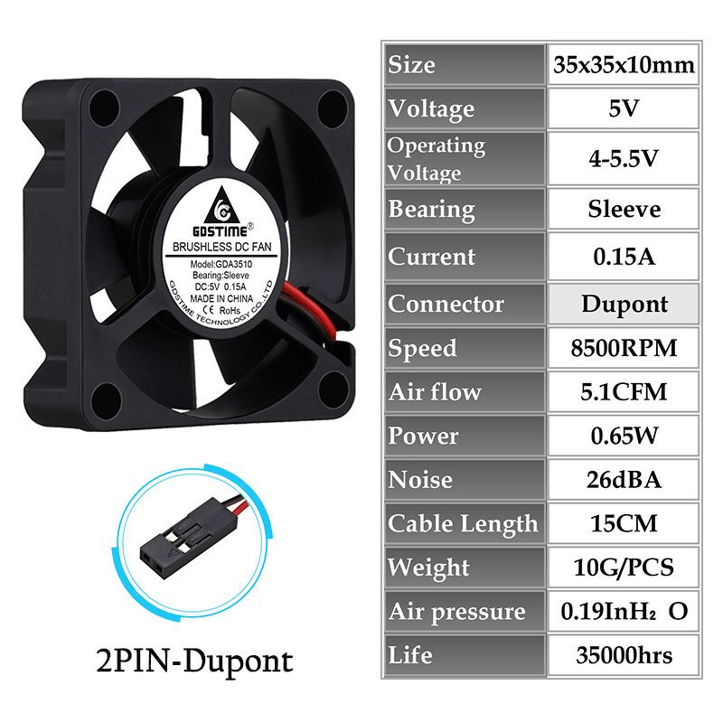 5V ärmdupont