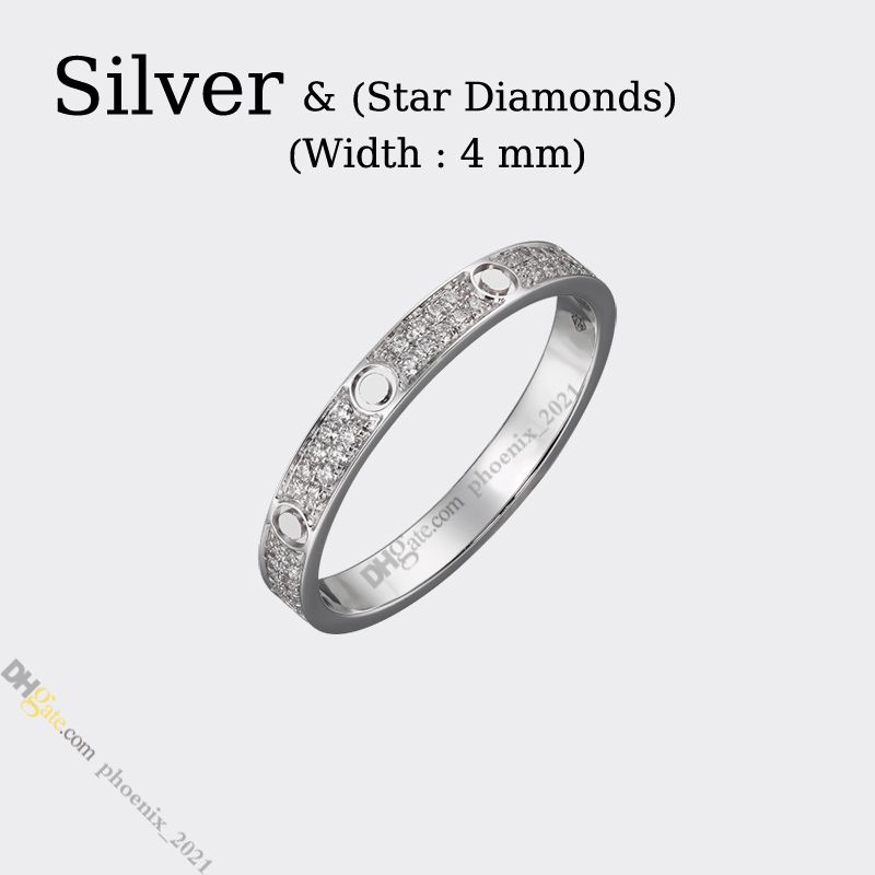 Srebrny (4 mm) -Star Diamond