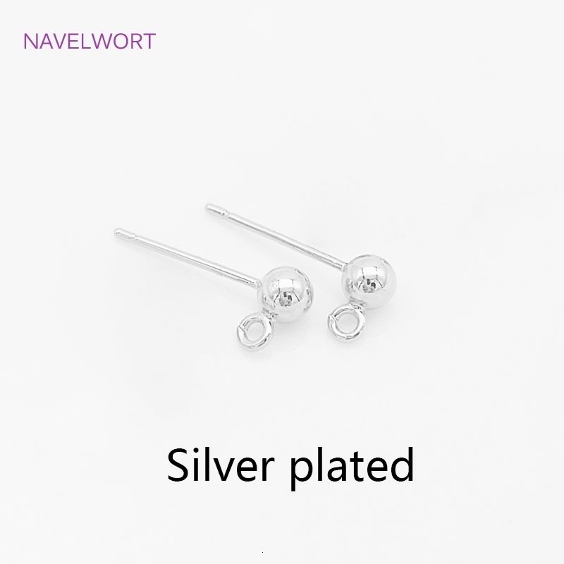 Silver Plated-3 Mm - 10 Pieces
