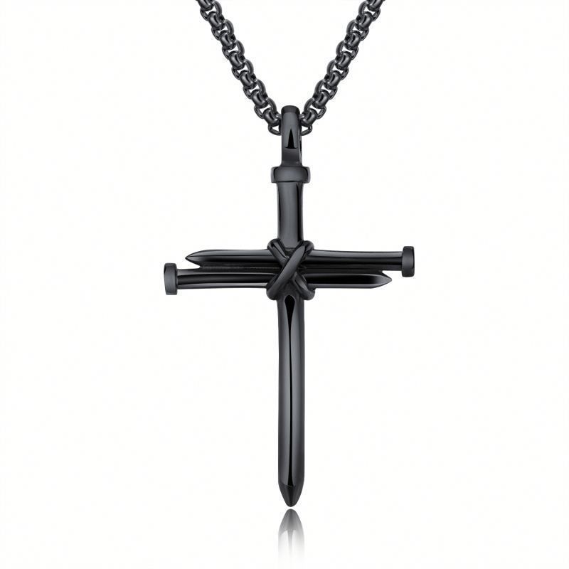 7 Black Cross -halsband