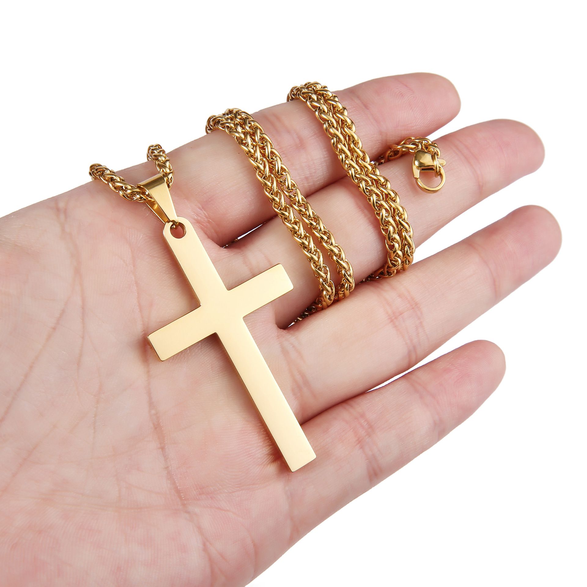 9 Gold Cross Necklace