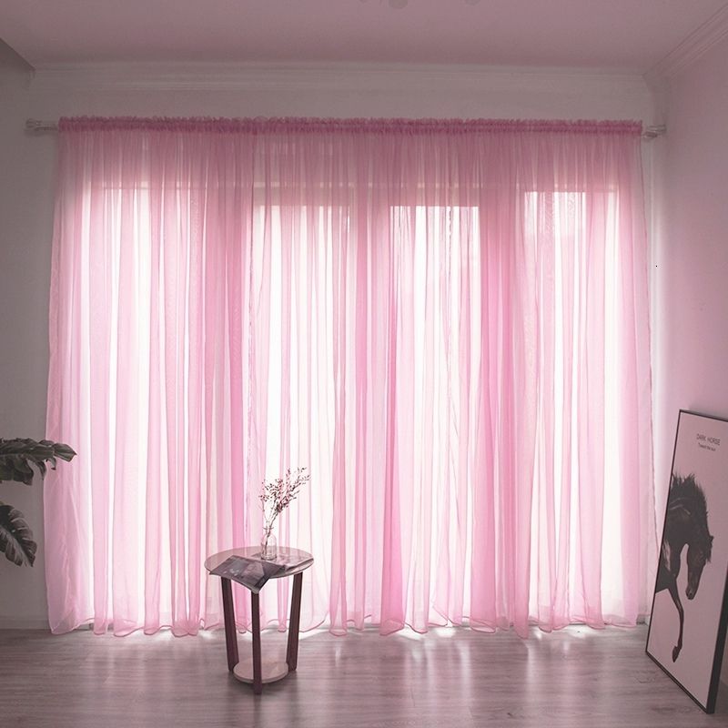 pink curtain