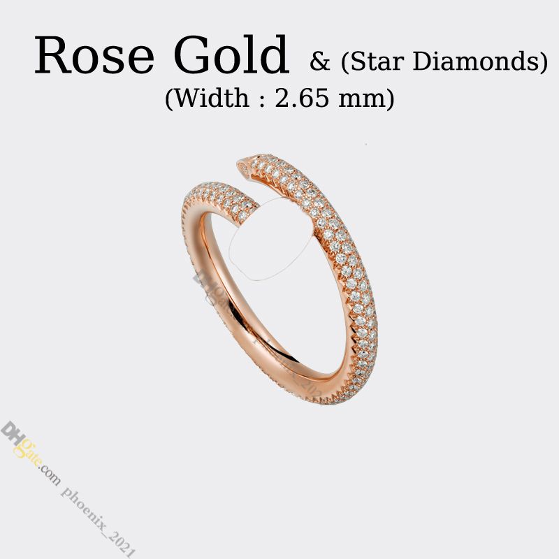 Rose Gold -Nail Ring (Star Diamond)