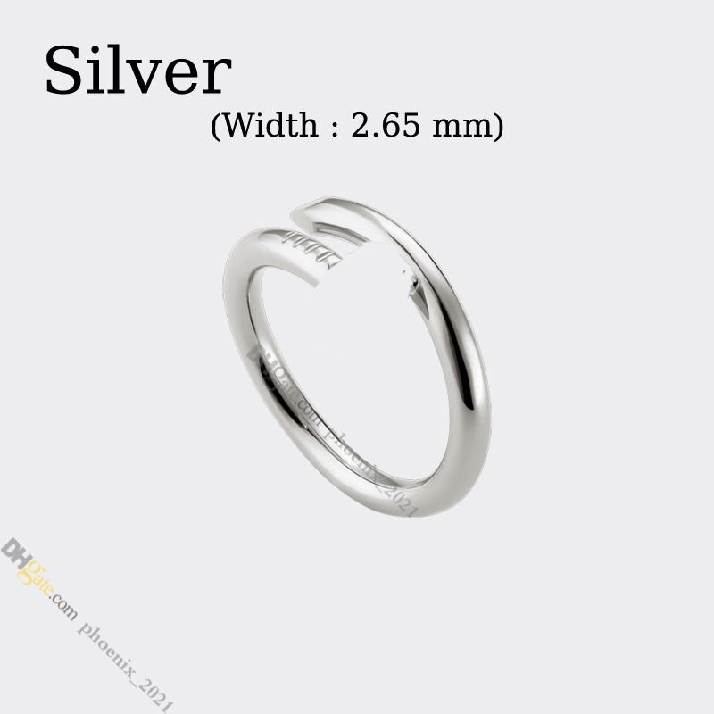 الفضة -Nail ring.