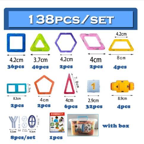 138pcs box