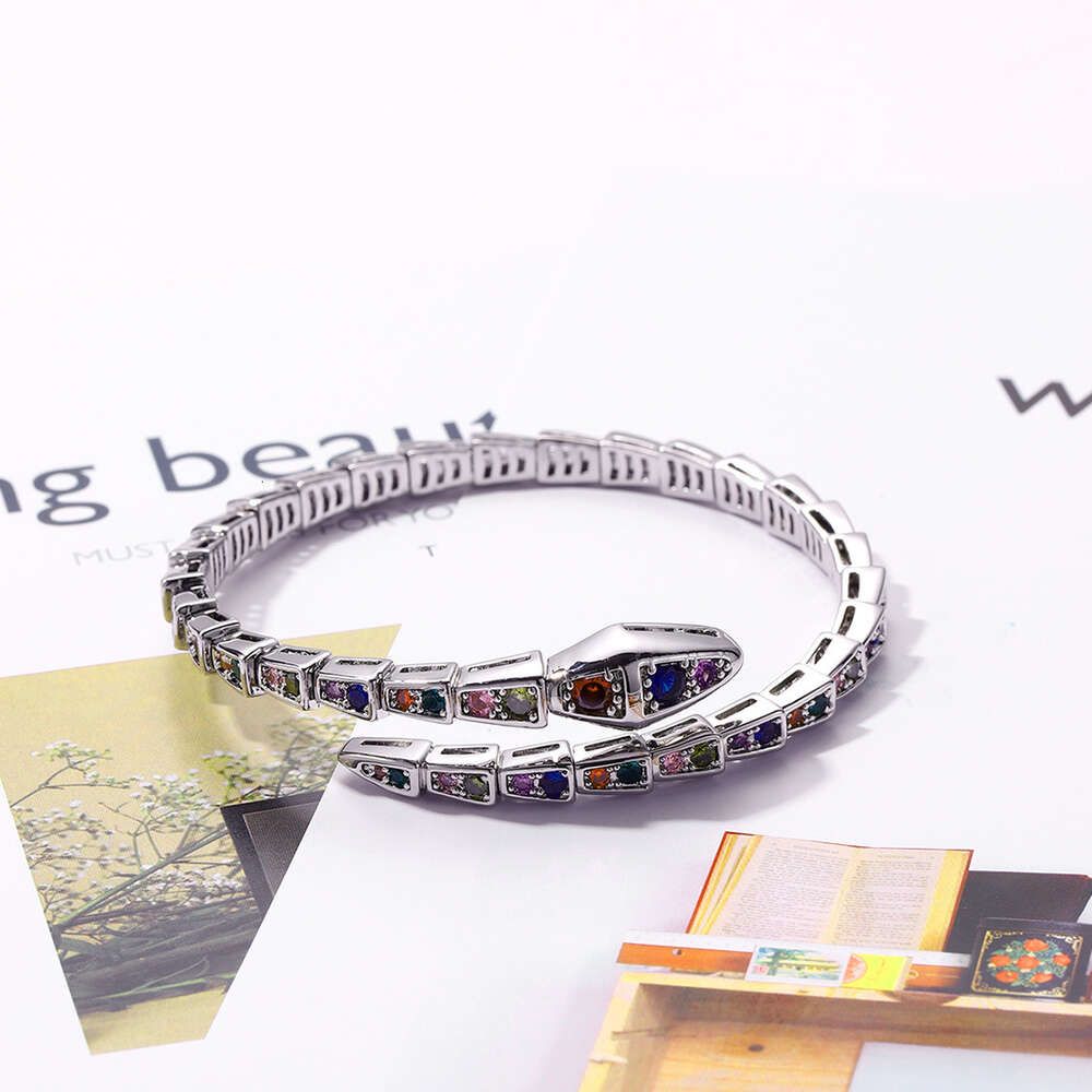 Silver Bracelet Color Diamond