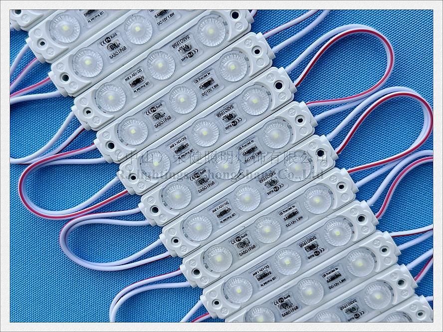 With Lens Aluminum PCB LED Light Module Injection LED Module For Sign  Channel Letter DC12V 70mm*15mm*7mm SMD 2835 3 LED 1.5W IP68 From Wrjjacky,  $204.18