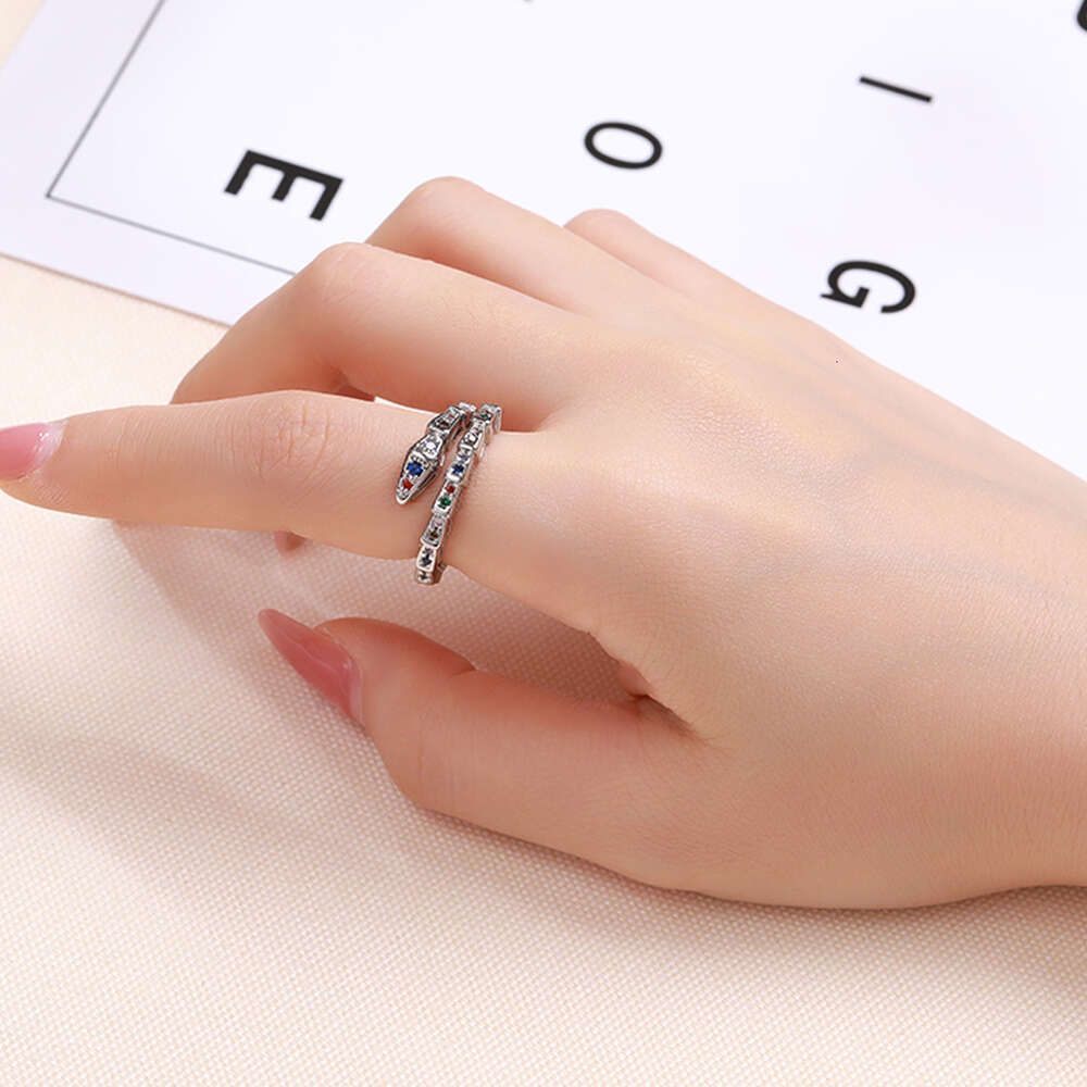 Silver Ring Color Diamond