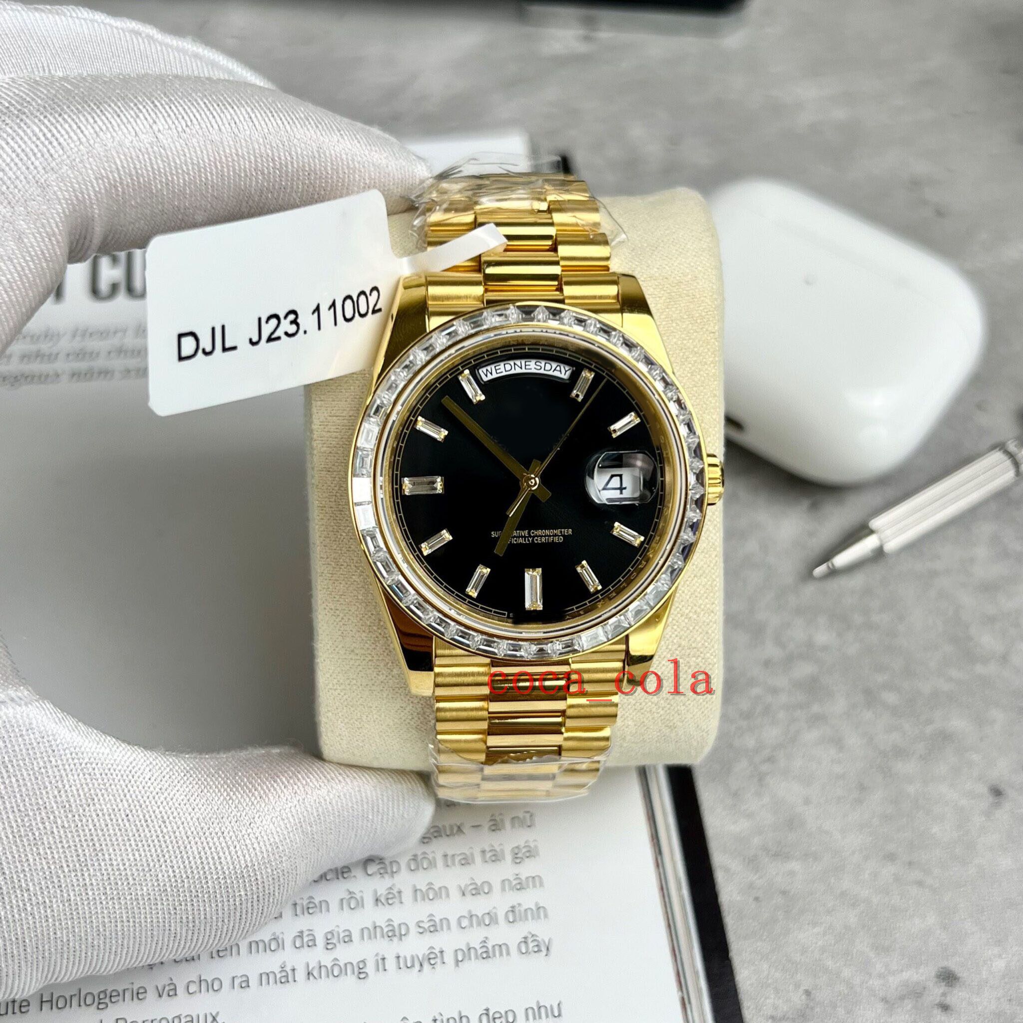 moissanite rolex bezel