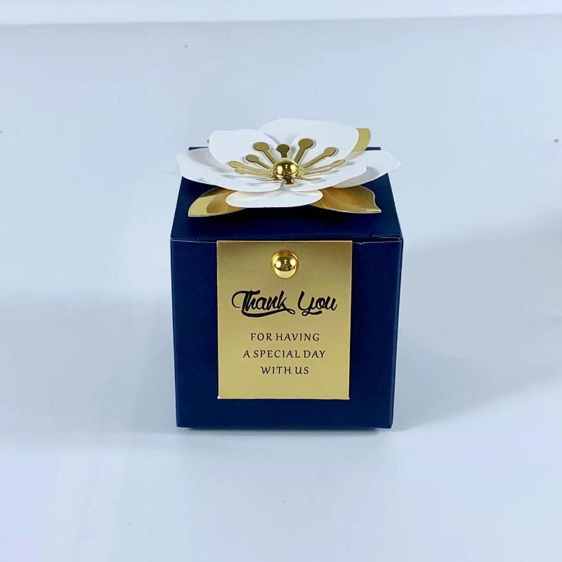 الصين 20pcs 6.5x6.5x6.5cm بطاقة الذهب الأزرق