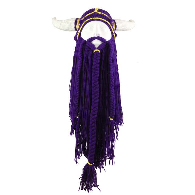 Hat Purple Beard-l 58-60cm