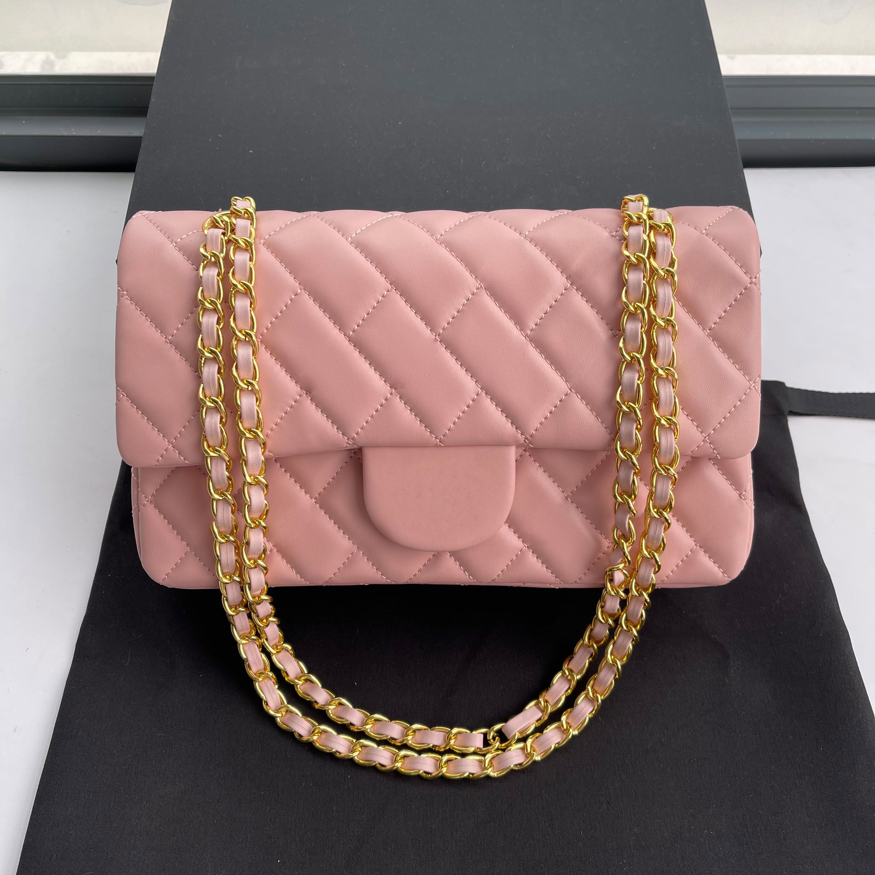 CF-Pink gold chain