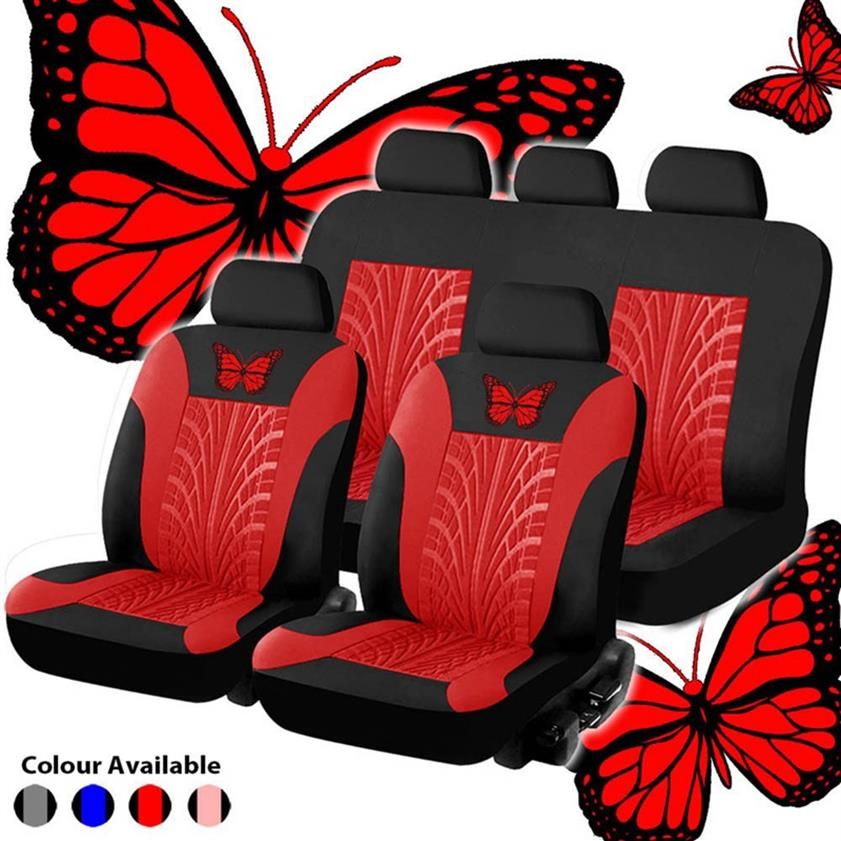 Housses De Siège De Voiture, 9 Pièces Ensemble Complet De Protections  Automobiles Housse De Siège En Tissu,5 Sièges Convient à La Plupart Des  Voitures, Camions, SUV (Red) : : Auto et Moto