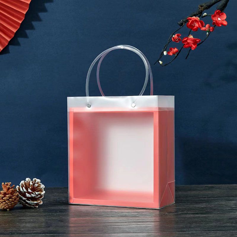 18x18x9cm 10pcs rouge (sac transparent)