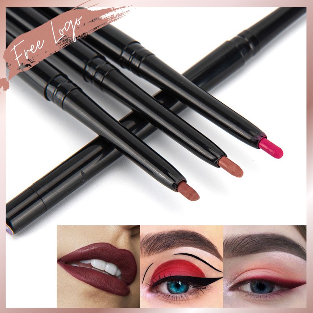 Black Box Lip Glaze Lipliner Set Wholesale Makeup No Logo Private Label  Custom