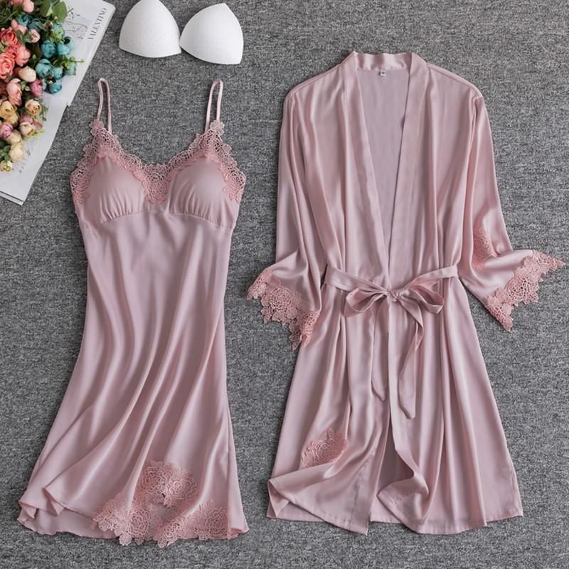 Ensemble de robe rose b