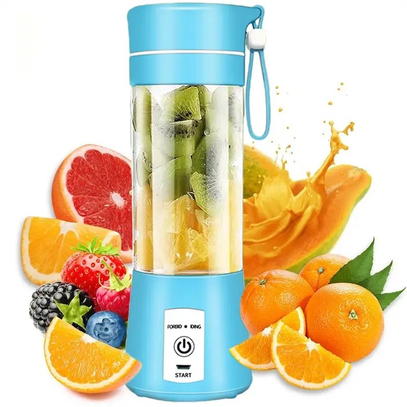 1pc Electric Blender Cup - Battery Operated Portable Transparent